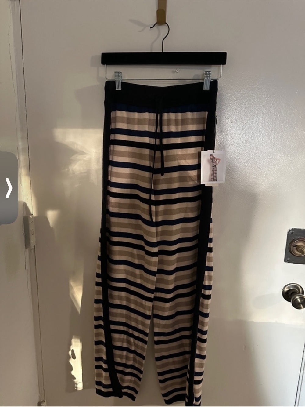 NWT nation La jojo pant in veranda stripe size large
